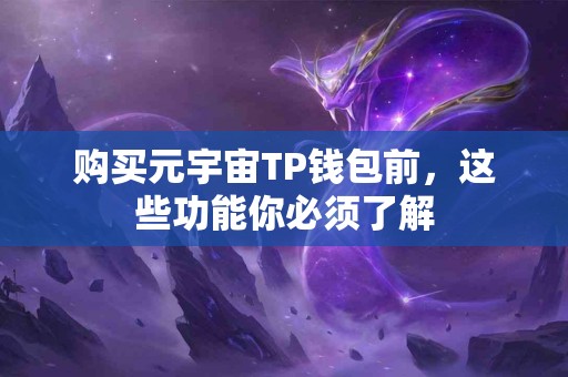 购买元宇宙TP钱包前，这些功能你必须了解